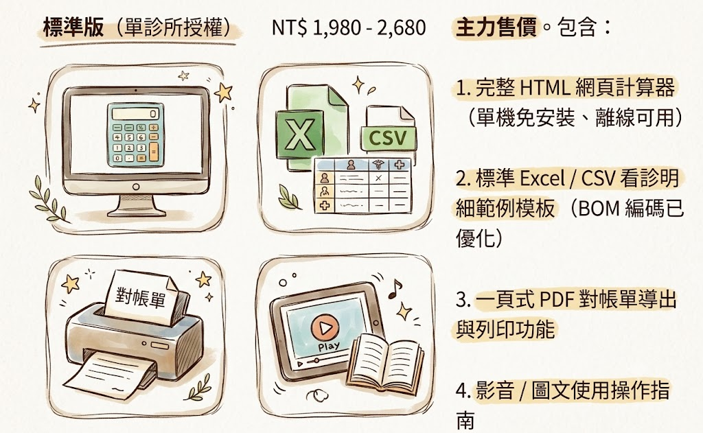 診所薪資計算工具包